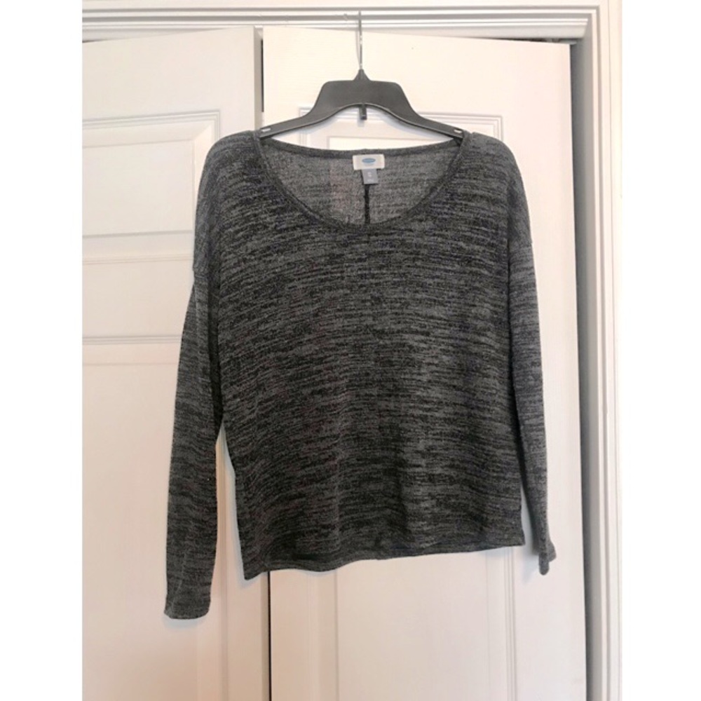 Charcoal loose fit long sleeve shirt